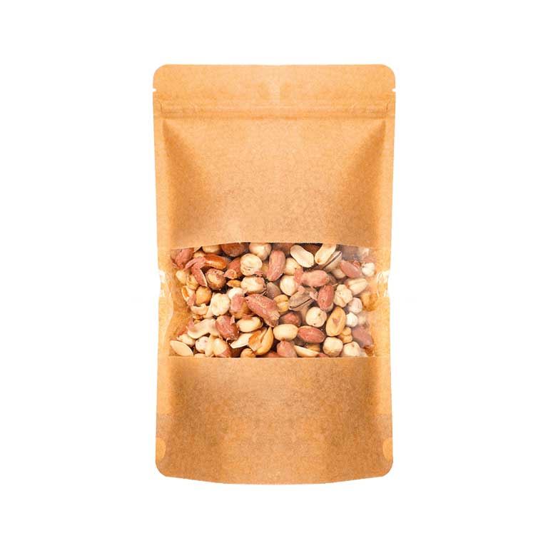 Pencereli Kraft Doypack